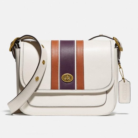 Coach Rambler Crossbody With Varsity Stripe NWT